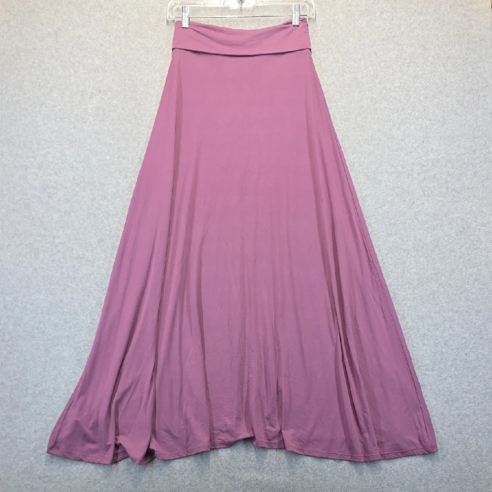 LuLaRoe Mauve Purple Maxi Skirt XS Stretchy Flowy